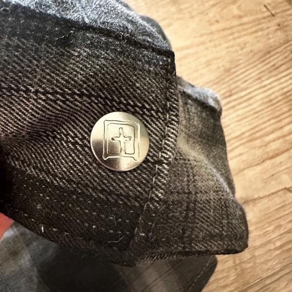 NWT Ksubi Consciousness Plaid Print Flannel Shirt Men's Size XL Ombre Gray Black - Picture 12 of 16